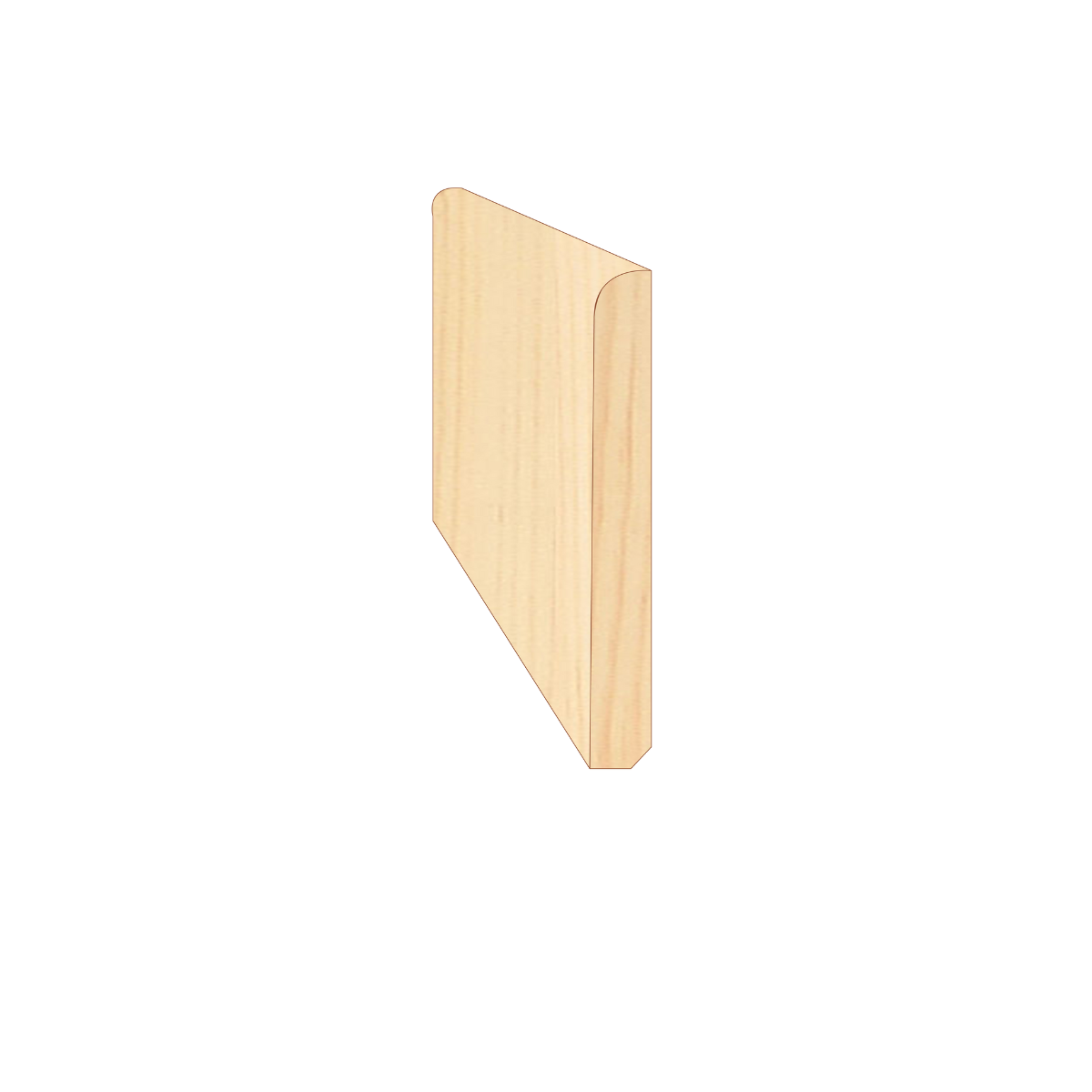 Plinthe Sapin du Nord Petits Nœuds 1 Arrondi 09x69x2350 mm