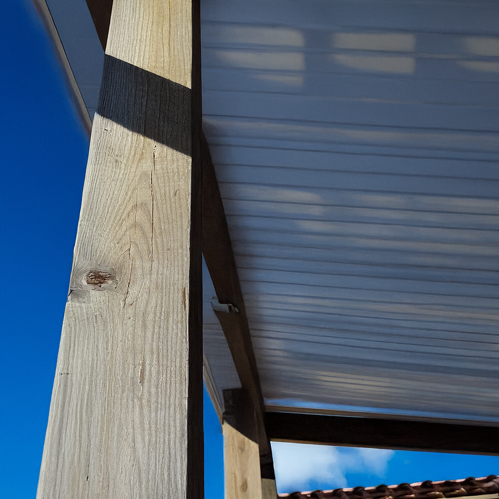 Poteau Pin Maritime 150x150x2400 mm Classe 4 Brun