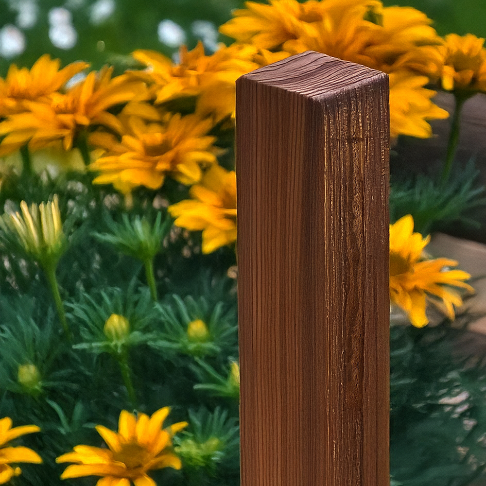 Poteau Pin Maritime 75x75x2400 mm Classe 4 Brun