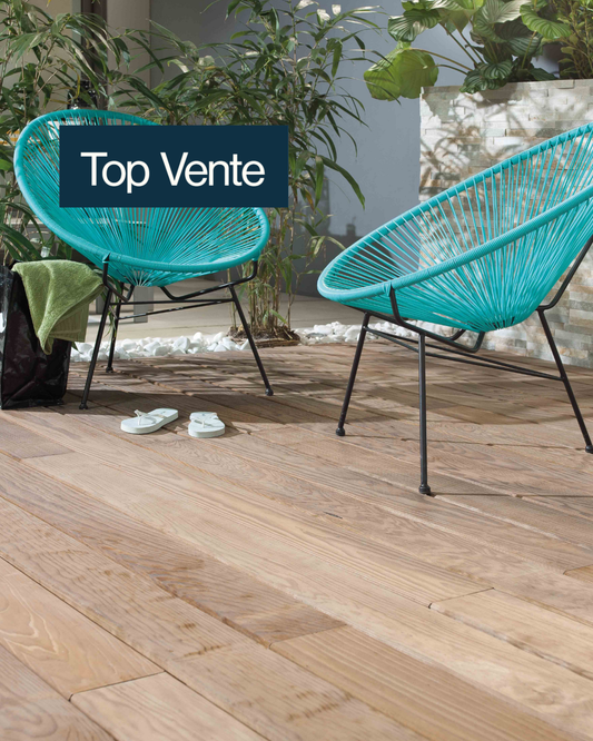 Lame Terrasse Pin Maritime 27x145x2400 mm Classe 4 Brun