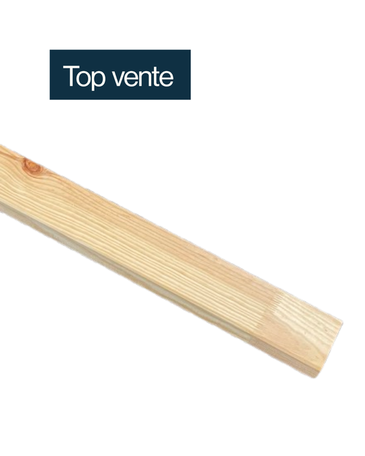 Bois d'ossature Pin Maritime 3000 x 95 x 45 abouté 24, raboté et traité classe 2