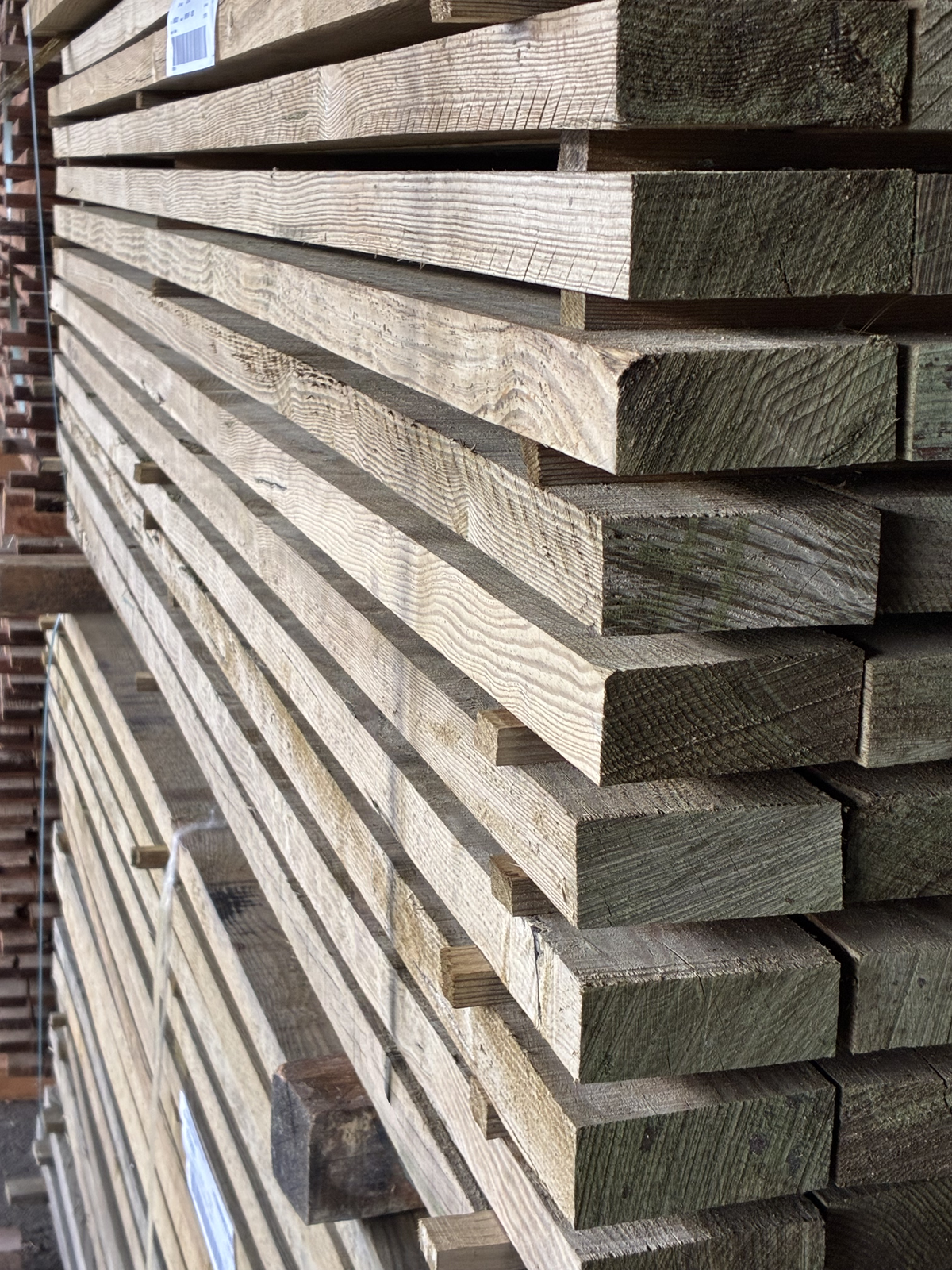 Lambourde Brute Pin Maritime brute 105 x 40 x 2400 mm Classe 4 Vert