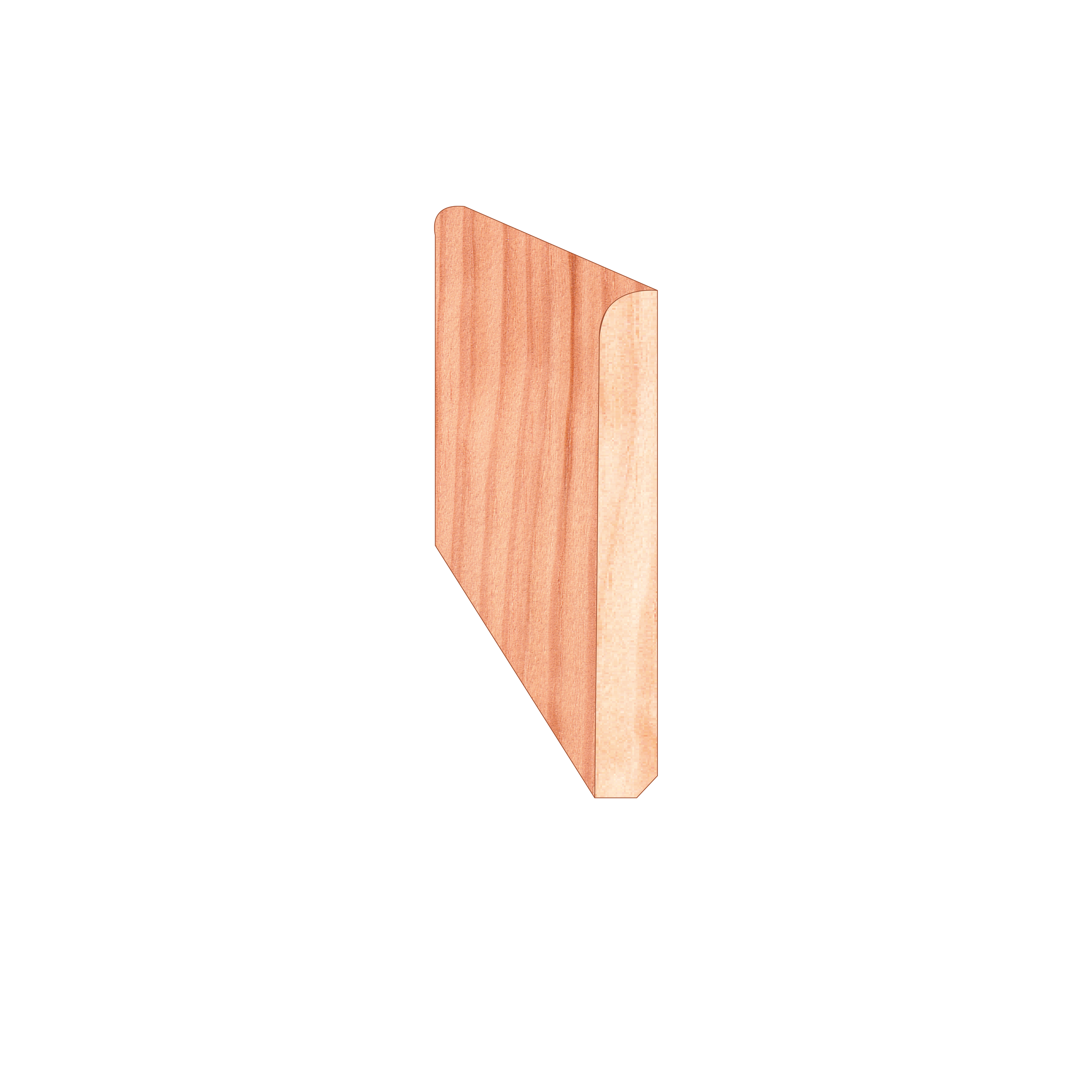 Plinthe Pin Maritime Arrondi Raboté 09x67x2000 mm – Gascogne Bois
