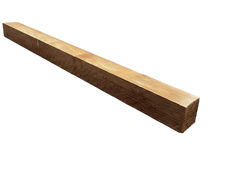 Poteau Pin Maritime 70x70x2400 mm Classe 4 Brun