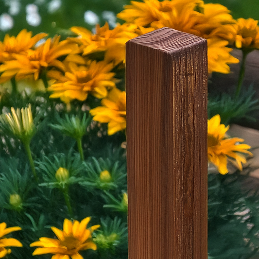 Poteau Pin Maritime 75x75x2400 mm Classe 4 Brun