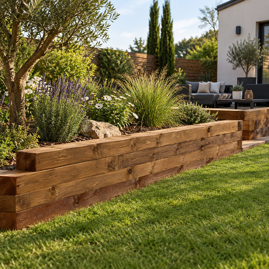 Traverse Pin Maritime 200x100x2400 mm Classe 4 Brun