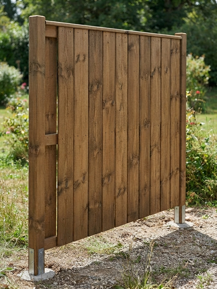 Volige Multi-Usages Pin Maritime 27x220x2450 mm Classe 4 Brun